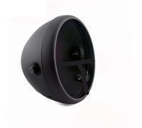 ELEKNZBZTG Motorcycle Headlight Grill Motorcycle 7" Headlamp Shells Lamp For Softail For Heritage For Fat For Boy LED Headlight Housing Cover Headlamp Bucket Lighthouse(Matte Black)