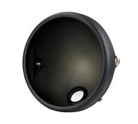 ELEKNZBZTG Motorcycle Headlight Grill Motorcycle Headlight 7-Inch Retro Bucket Modified Headlight Base LED Headlamp Parts Shell Round Housing Mount Cover(Housing only)