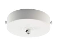ElekTek 100mm Flat Top Ceiling Rose with Cord Grip Brilliant White