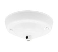 ElekTek 108mm Diameter Ceiling Rose with Cord Grip Metallic Finishes Powder Coated Colours for Pendant Light Fittings Brilliant White