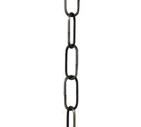 ElekTek 2m Pack Antique Brass Rustic Open Link Chain for Chandelier and Lighting Medium 38mm x 15mm