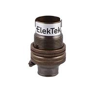 ElekTek B15 SBC Antique Brass 1/2" Entry Miniature Lamp Bulb Holder Shade Ring - NOT SUITABLE for B22 Lamp/Light Bulbs - Made in UK
