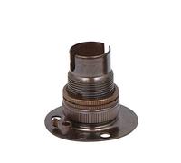 ElekTek B15 SBC Antique Brass Fixed Batten Miniature Lamp Bulb Holder Shade Ring - NOT SUITABLE for B22 Lamp/Light Bulbs - Made in UK