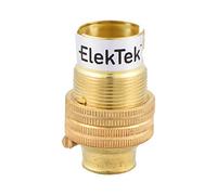 ElekTek B15 SBC Brass 1/2" Entry Miniature Lamp Bulb Holder Shade Ring - NOT SUITABLE for B22 Lamp/Light Bulbs - Made in UK