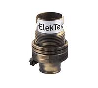 ElekTek B15 SBC Brushed Antique Brass 10mm Entry Miniature Lamp Bulb Holder Shade Ring - NOT SUITABLE for B22 Lamp/Light Bulbs - Made in UK
