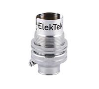 ElekTek B15 SBC Chrome Plated Brass 10mm Entry Miniature Lamp Bulb Holder Shade Ring - NOT SUITABLE for B22 Lamp/Light Bulbs - Made in UK
