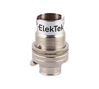 ElekTek B15 SBC Nickel 1/2" Entry Miniature Lamp Bulb Holder Shade Ring - NOT SUITABLE for B22 Lamp/Light Bulbs - Made in UK