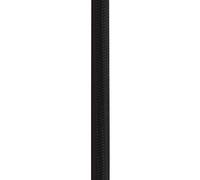 ElekTek Black Round Vintage-Style Braided Fabric Covered Lighting Flex Cable 2m Pack Length, 3-Core 6 Amp (0.75mm), EU Manufactured