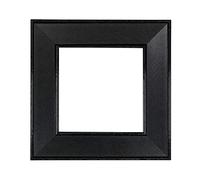 ElekTek Decorative Switch Surround Frame Cover Finger Plate Art Deco Black Brushed