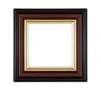 ElekTek Decorative Switch Surround Frame Cover Finger Plate Edwardian Regency Walnut Gold Large