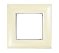 ElekTek Decorative Switch Surround Frame Cover Finger Plate Manhattan Pearl Cream Gloss