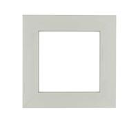 ElekTek Decorative Switch Surround Frame Cover Finger Plate Modena Colours Pastel Grey Matt