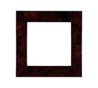 ElekTek Decorative Switch Surround Frame Cover Finger Plate Modena Dark Wood Effects Dark Walnut Gloss