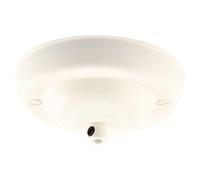 ElekTek Domed Ceiling Rose with Cord Grip 108mm Antique White