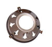 ElekTek Glass Lamp Shade Gallery Fitting for B22 Shade Ring Bulb Holders 2.25 inch Antique Brass