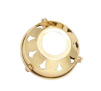 ElekTek Glass Lamp Shade Gallery Fitting for B22 Shade Ring Bulb Holders 2.25 Inch - Brass