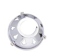 ElekTek Glass Lamp Shade Gallery Fitting for B22 Shade Ring Bulb Holders 2.25 inch Chrome