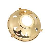 ElekTek Glass Lamp Shade Gallery Fitting for B22 Shade Ring Bulb Holders 3.25 Inch - Brass