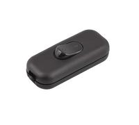 ElekTek Low Profile in-Line Torpedo Switch 2 Amp Double Pole Use 2 or 3 Core Flex Black