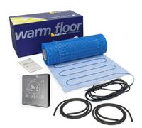 Elektra 200W/m2 Electric Underfloor Heating Mat Kit - 4m2 with Black ELR30 WiFi Thermostat