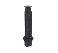 Elektrima Tubus Pop up Socket, Vertical, Lead Pull up Socket worktop, deskop (Black)