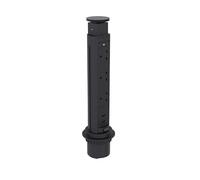 Elektrima Tubus Pop up Socket, Vertical, Lead Pull up Socket worktop, deskop with USB (Black)