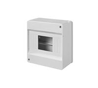 Elektro-Plast Fuse Box IP30 Surface-Mounted AP Distribution Box for Wet Room Sub-Distribution 6 PLE, Black