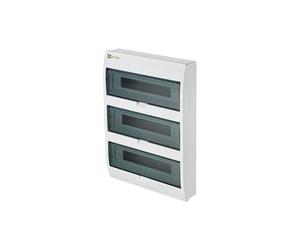 Elektro-Plast Fuse Box Transparent Lid IP40 Distribution Box Surface-Mounted AP Sub-Distribution 54 Modules 3 Rows