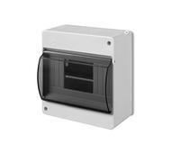 ELEKTRO-PLAST Surface-Mounted Small Distribution Box Fuse Box 1 Row 6 Modules IP30 Light Grey