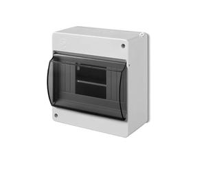 ELEKTRO-PLAST Surface-Mounted Small Distribution Box Fuse Box 1 Row 6 Modules IP30 Light Grey