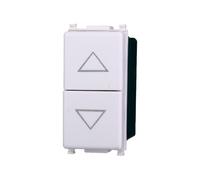 Elektronova Double Switch 1P + 1P NO White Compatible Vimar Plana 1202
