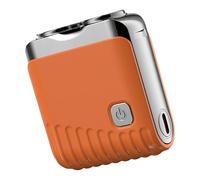 Elektrorasierer Men's Metal Size 6.3 cm, Rotierender Barthschneider | Dual-Ring System, USB-Rasierer, Tragbarer Rasierer Für Badezimmer, Schlafzimmer, Reisen, Geschäftsreise, Vater, Freund, Ehema
