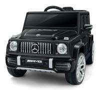 ELEMARA Licensed Mercedes Benz AMG G63 Electric Car for Kids,12V Ride on Car with Remote Control,Rechargeable Battery,Flickering Lights/LED Lights, Bluetooth,Music & Horn, Low Battery Prompt,Black