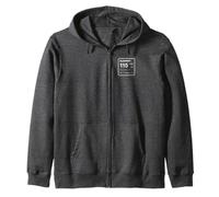 Element 115 Periodic Table Design Zip Hoodie