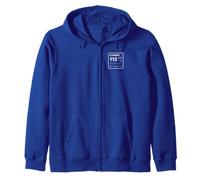 Element 115 Periodic Table Design Zip Hoodie