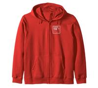 Element 115 Periodic Table Design Zip Hoodie