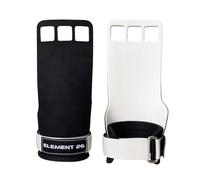 Element 26 Vise Grips - Gymnastics Grips, 3 Hole Hand Grips for Cross Training, WODs, Weightlifting & HIIT Training | Bar Grips for Weight Lifting - Pull Up Hand Grip for Men and Women - Large, Black