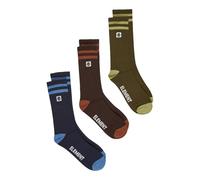 Element 2Tone Icon 3Pk - Skate Socks - Unisex - Black.