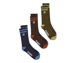 Element 2Tone Icon 3Pk - Skate Socks - Unisex - Black.