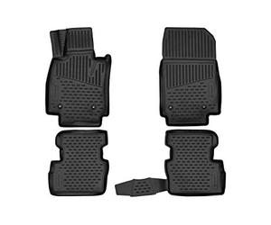 Element 3D Custom Fit Car Rubber Mats Floor Liners Designed for Mazda 2, 2014-> 4 pcs.