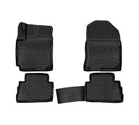 Element 3D Rubber Mats Custom Fit Floor Mats Hyundai Kona I 2017-2021 - 4 Pieces, black, Passform