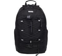 Element Backpack, Durable Travel and Skate Bag, Multiple Compartments, Adjustable Straps, Bungee Cord System, Unisex, Black