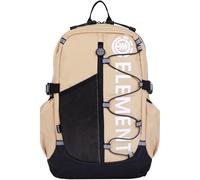 Element Backpack, Vertical Logo Skate Pack, Multi-Compartment Storage, Reflective Bungee Cord, Khaki, M, Element Backpack, Vertical Logo Skate Pack, Multi-Compartment Storage, Reflective Bungee Cord
