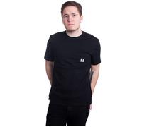 Element - Basic Pocket Label S Flint Black - T-Shirt - black - S - 100% Cotton S