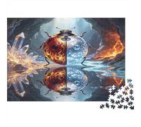 Element Beetle Jigsaw Puzzle for Adults 1000 Piece Jigsaw Puzzle Crystal Cave Style Puzzle Game for Family Mindfulness Decor Gift 52x38cm/1000pcs