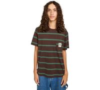 Element - Bigfoot Pocket Label Bigfoot Java Stripe - T-Shirt - brown - M - 100% Organic Cotton M