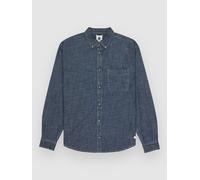 Element Button Down Chambray Regular Fit Long Sleeve Shirt Blue S Men