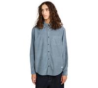 Element Button Down Corduroy Regular Fit Long Sleeve Shirt Blue M Man