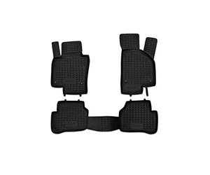 Element Custom-fit premium non-slip rubber floor mats for VW Passat 3C B6 B7 year of manufacture 05-16, black