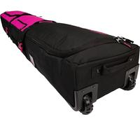 Element Equipment Wheeled Padded Ski Bag Ultimate Double - Premium High End Double Roller Travel Bag 180 Bar B Pink Ripstop